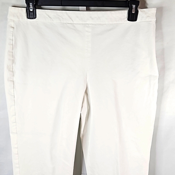 Talbots White Chatham Crop Capris Size 16 - Picture 2 of 8